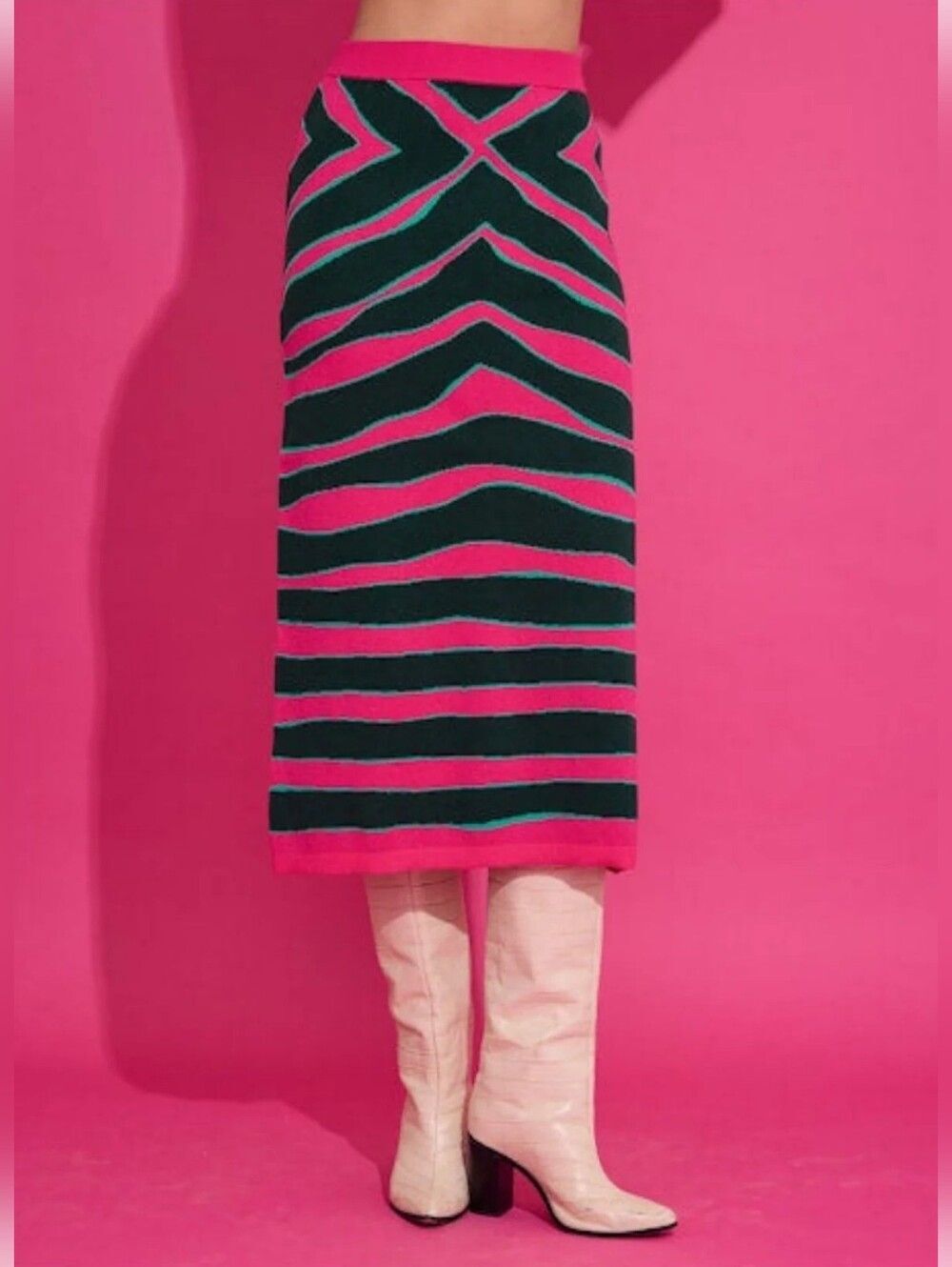 {Alden Adair} Ziggy Palm Vivian Skirt - Size MEDIUM